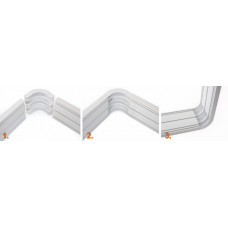 Купить Система-4 Куточок круглий 130 мм Cірі (поштучно) РОЗПРОДАЖ