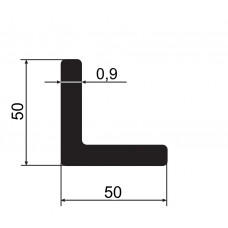 Купить Кут оцинкований 50x50 мм, стінка 0,9 мм